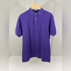 POLO RALPH LAUREN Shirt Mens Polo Pony Short Sleeve Pique Purple